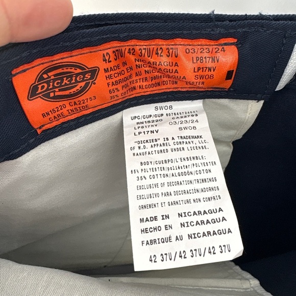 Dickies Dark Blue Work Pants 42/37 - Picture 6 of 6